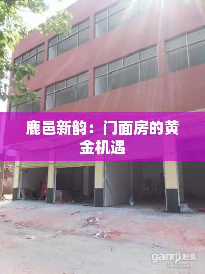 鹿邑新韵：门面房的黄金机遇
