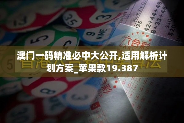 澳门一码精准必中大公开,适用解析计划方案_苹果款19.387