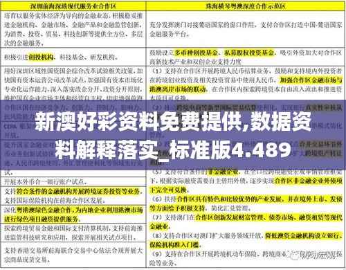 新澳好彩资料免费提供,数据资料解释落实_标准版4.489