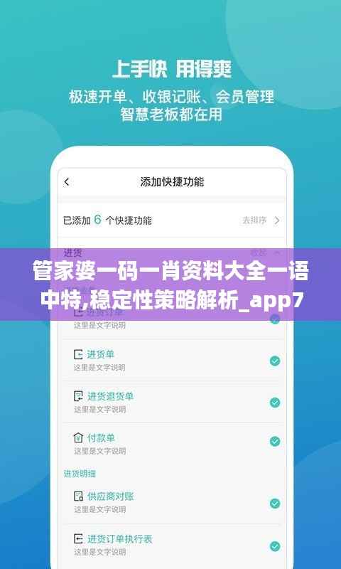 管家婆一码一肖资料大全一语中特,稳定性策略解析_app7.115