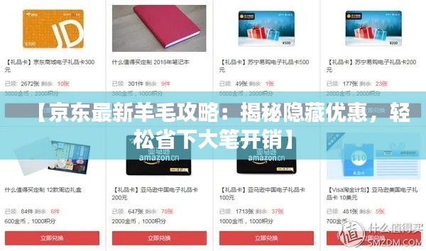 【京东最新羊毛攻略：揭秘隐藏优惠，轻松省下大笔开销】