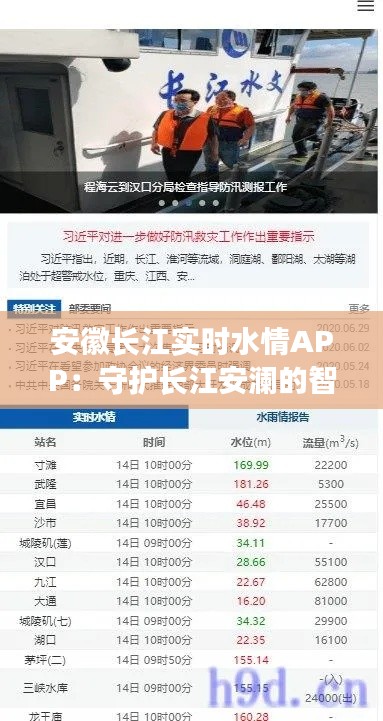安徽长江实时水情APP:守护长江安澜的智慧之眼