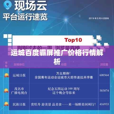 运城百度霸屏推广价格行情解析