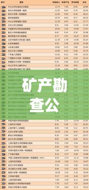 矿产勘查公司排名揭晓，行业影响力榜单重磅出炉！